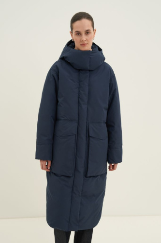 Пальто утепленное с утиным пухом