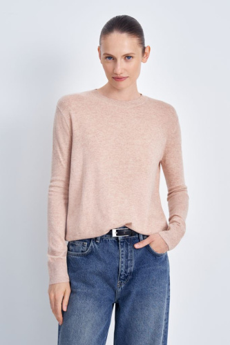 Джемпер прямого силуэта с округлым вырезом