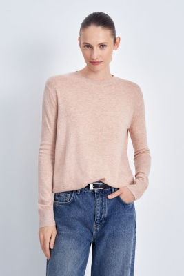 Джемпер прямого силуэта с округлым вырезом