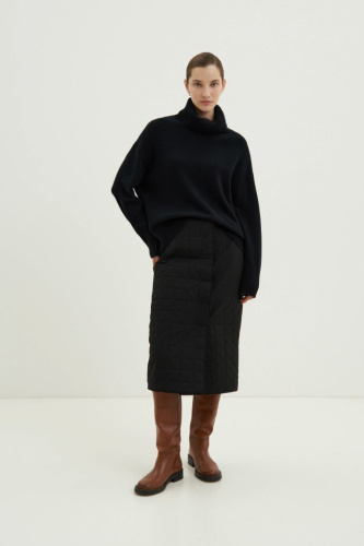 Юбка миди утепленная