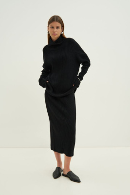 Юбка с шерстью и кашемиром