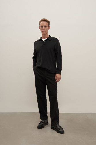 Брюки прямого кроя из хлопка