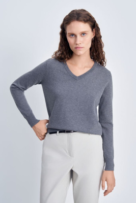 Джемпер с v-образным вырезом