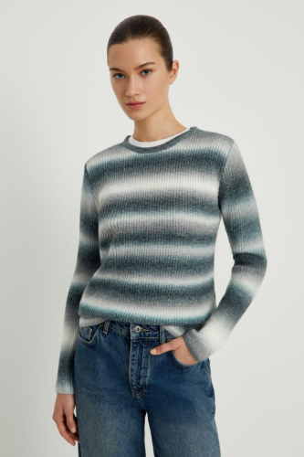 Джемпер прямого кроя с шерстью