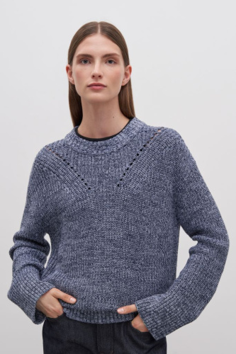 Джемпер свободного силуэта с хлопком