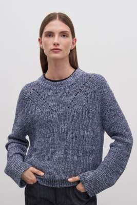 Джемпер свободного силуэта с хлопком