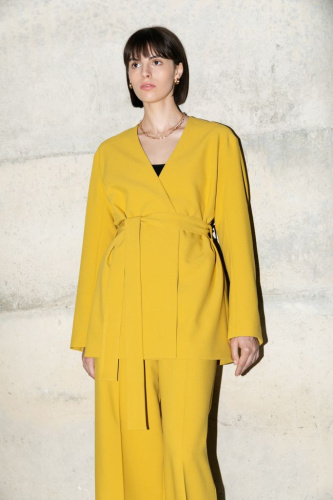 Жакет с v-образным вырезом