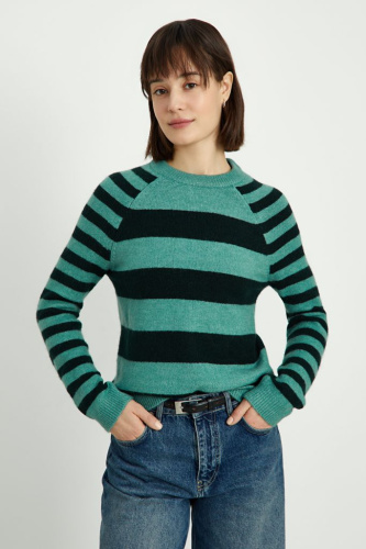 Джемпер прямого силуэта с шерстью