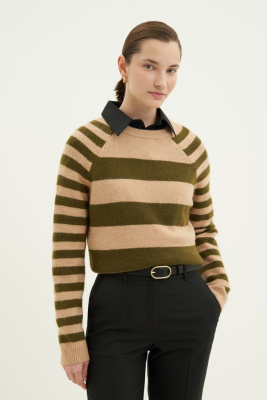 Джемпер прямого силуэта с шерстью