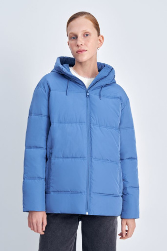 Утепленная куртка свободного силуэта