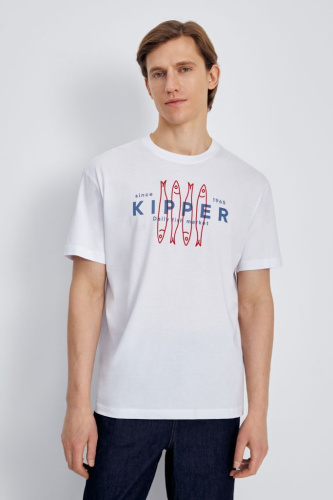 Футболка из хлопка с принтом