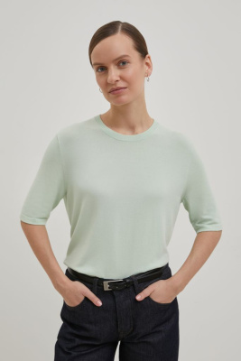 Джемпер свободного силуэта с коротким рукавом