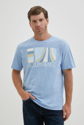 Футболка прямого силуэта с принтом