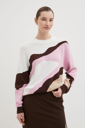 Джемпер с абстрактным принтом