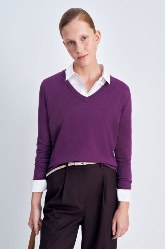 Джемпер с v-образным вырезом