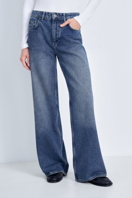 Джинсы wide leg fit женские