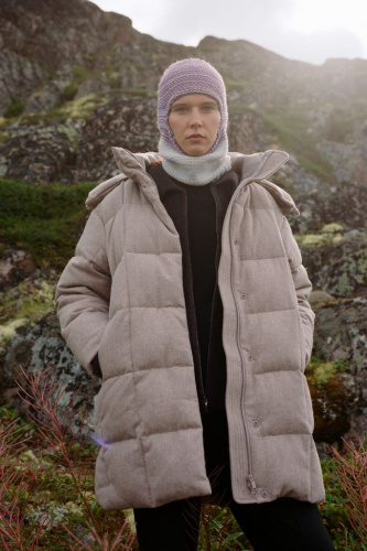 Пуховик из шерсти