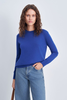 Джемпер прямого силуэта с округлым вырезом