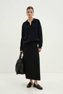 Юбка с шерстью и кашемиром