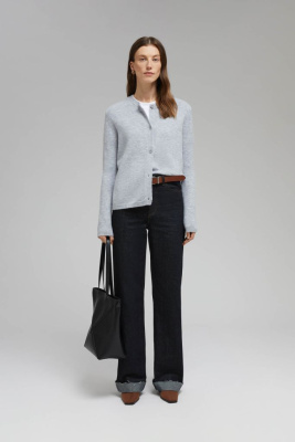 Кардиган с округлой горловиной