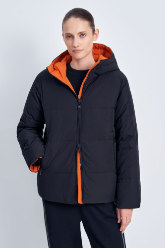 Двусторонняя утепленная куртка прямого кроя