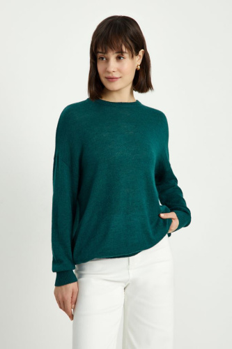 Оверсайз джемпер из мохера и шерсти