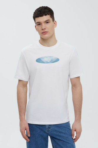 Футболка из хлопка с принтом