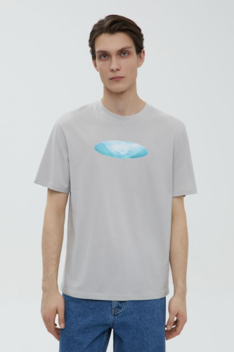 Футболка из хлопка с принтом