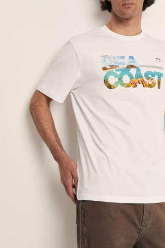 Футболка из хлопка с принтом