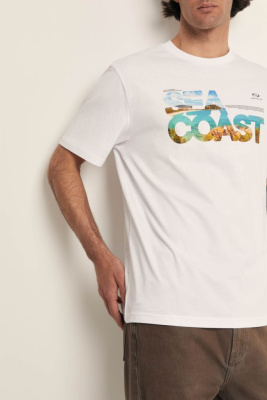 Футболка из хлопка с принтом