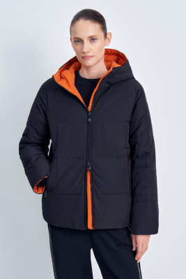 Двусторонняя утепленная куртка прямого кроя