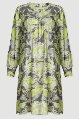 Платье свободного силуэта с принтом