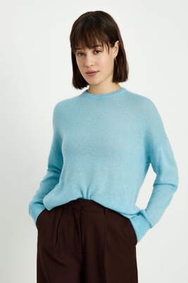 Оверсайз джемпер из мохера и шерсти