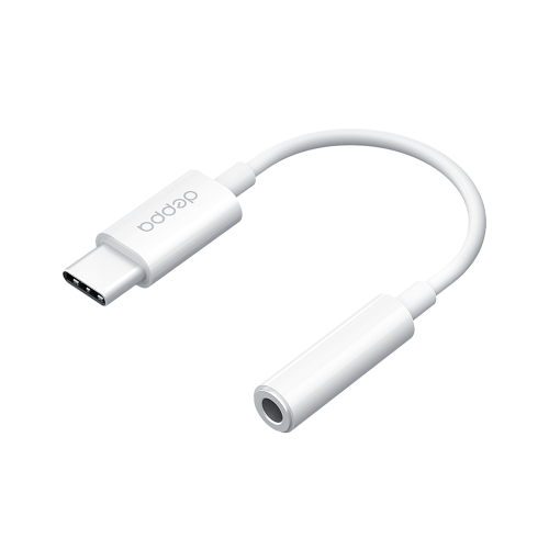 Адаптер Deppa (72408) Type-C/Jack 3.5mm (белый)