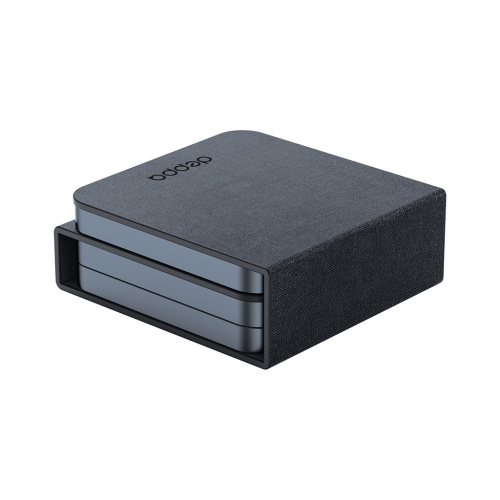 Беспроводное зарядное устройство Deppa MagSafe Mini Fold QI 3 в 1 (23164) для смартфона/наушников/Apple Watch 15W (черный)