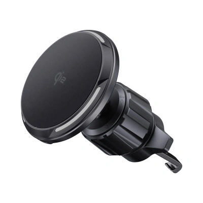 Автомобильный держатель Deppa (55212) MageSafe QI2 Flex для смартфона в воздуховод 15W (черный)