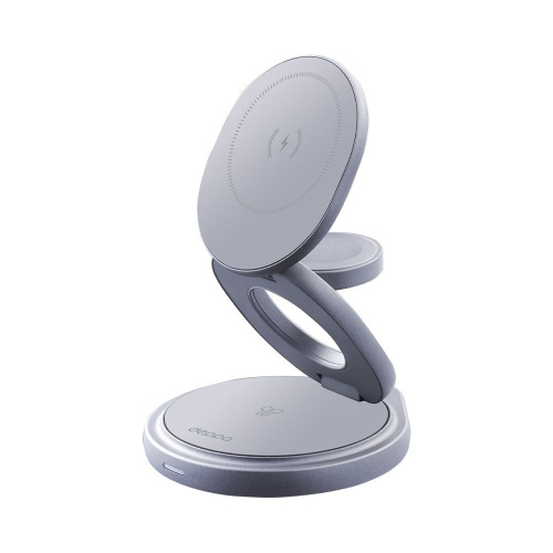 Беспроводное зарядное устройство Deppa MagSafe Station 3 в 1 (23161) для смартфона/наушников/Apple Watch 15W (графит)