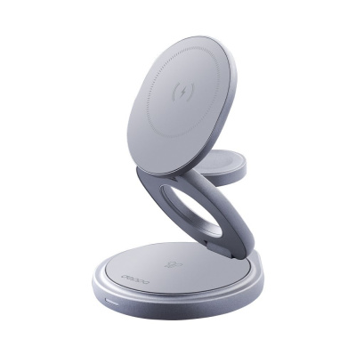 Беспроводное зарядное устройство Deppa MagSafe Station 3 в 1 (23161) для смартфона/наушников/Apple Watch 15W (графит)