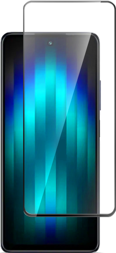 Стекло защитное для Infinix HOT 30 Черная рамка