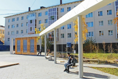 В Якутске по программе "1000 дворов на Дальнем Востоке" будет благоустроено 75 дворов / ЯСИА Якутск Якутск Республика Саха (Якутия)