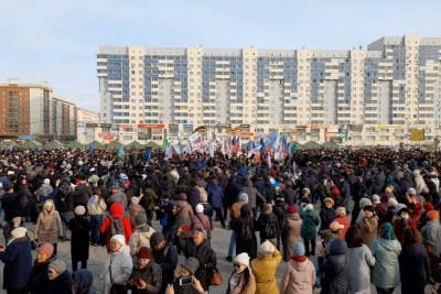 Якутские мужчины вышли на осуохай в поддержку решений президента России / Дьулустаан Сергеев   Республика Саха (Якутия)