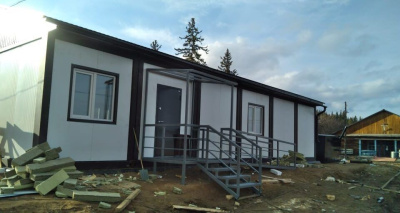 В селе Абага Олекминского района строят врачебную амбулаторию по нацпроекту «Здравоохранение» / ЯСИА  Олекминский Республика Саха (Якутия)