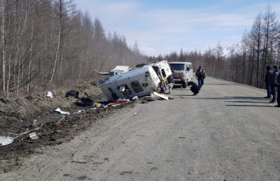 В Оймяконском районе опрокинулась машина скорой помощи, два человека погибли / ЯСИА  Оймяконский Республика Саха (Якутия)