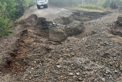 На региональной дороге «Оймякон» ведут восстановительные работы после паводка / ЯСИА   