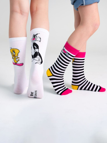 Гольфы трикотажные для девочек, 2 пары в комплекте