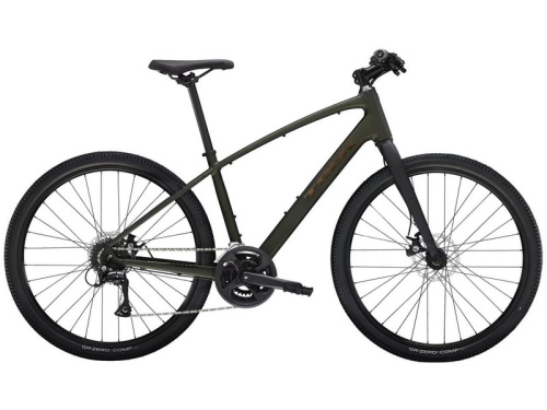 Дорожный велосипед Trek Dual Sport 1 Gen 5, год 2025, цвет Черный-Зеленый, ростовка 16.5