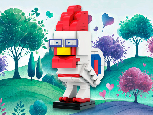 Союзмультфильм AB-1114 Конструктор Бременские музыканты: Петух