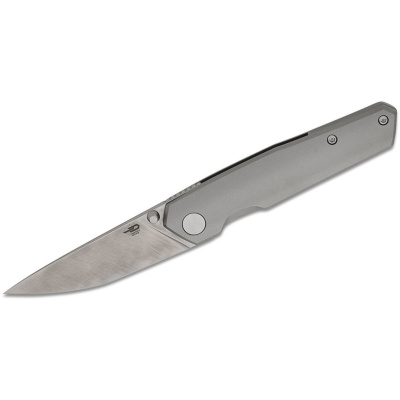 Складной нож Bestech VK-Kuze, сталь Magnacut, рукоять титан, серый
