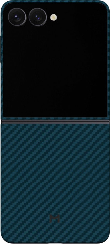 Чехол Magssory Aramid Case для Galaxy Z Flip7, кевлар синий