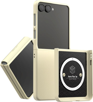 Чехол Araree Aero Flex M для Galaxy Z Flip7 кремовый